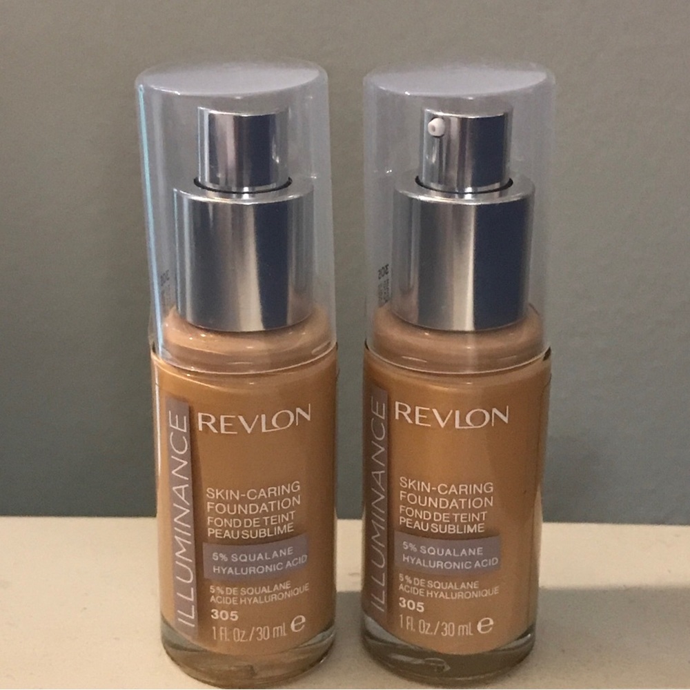 Revlon Illuminance Skin-Caring Foundation 305 Medium Sand 2 Count - Picture 1 of 7